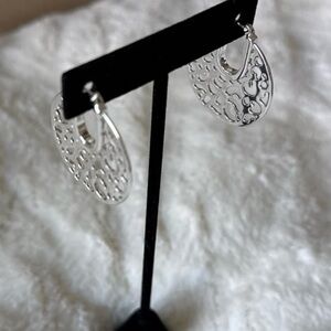 Elegant Silver Hoop Earrings